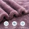 Berkshire Blanket Classic Extra-Fluffy Plush Blanket Queen Size, Soft Fuzzy Fluffy Long Hair Blanket for Couch Sofa Bed, Plum Smoke, 90x90 Inches view 4