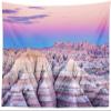 CORFOTO 117x78 Inch National Park Tapestry Sunset at Badlands National Park in South Dakota Wall Hangings for Kids Adults Bedroom Living Room Aesthetic College Dorm Wall Decoration view 1