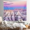 CORFOTO 117x78 Inch National Park Tapestry Sunset at Badlands National Park in South Dakota Wall Hangings for Kids Adults Bedroom Living Room Aesthetic College Dorm Wall Decoration view 3