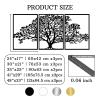 3 Panels Metal Art Tree, Metal Tree Wall Art, Tree of Life Metal Wall Art, Large Metal Tree Wall Decor, Nature Metal Wall Art, Housewarming Gift, Metal Wall Decor for Living Room Farmhouse (24"x17" | 60x42 cm x3pcs, Gold) view 3