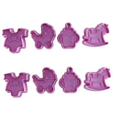 BESTOYARD 2 Press Biscuit Mold Press Dessert Cutters Gummy Molds Chocolate Stamp Baking Cookie Pastry Dough Baby Animals Chocolate Moulds Cookie Metal Stamps Plastic 3d Household Small Tools