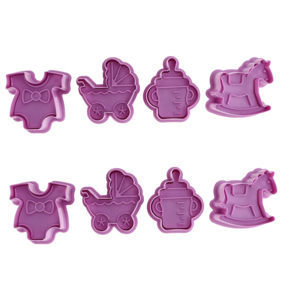 BESTOYARD 2 Press Biscuit Mold Press Dessert Cutters Gummy Molds Chocolate Stamp Baking Cookie Pastry Dough Baby Animals Chocolate Moulds Cookie Metal Stamps Plastic 3d Household Small Tools