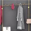 Exquisite Clothes Rail Rack Coat Rack Stand with Shoe Bench Freestanding Hall Tree with 8 Hanger Hooks Clothes Rail with Shoe Storage Shelf for Hallway Entryway and Bedroom/Pink/100cm view 2