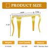 47in Marble Console Table with S-Shape Stainless Steel Legs, Modern Rectangular Faux Marble Entry Table, Sofa Accent Tables for Living Room, Entryway, Hallyway, Entrance (Gold&White) view 3