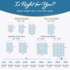 CuteKing Weighted Blanket for Adults: Weighted Blanket with Premium Glass Beads - Breathable Heavy Blanket for Comfort Sleep - Thick Blanket for Adult All Season (15lbs, 60"x80", White) view 4