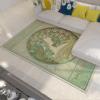 Alphonse Mucha Illustration Area Rug Non Slip Machine Washable Floor Mat for Living Room Rococo Art Carpet Floor Western Aesthetics 5'3''x8' view 1