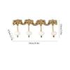 BOOMLATU Decorative Coat Rack Wall Mounted Key Hook,Brass Gold Wall Hooks Coat Hook for Scarf, Bag, Towel, Hat etc (Style E) view 2