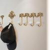 BOOMLATU Decorative Coat Rack Wall Mounted Key Hook,Brass Gold Wall Hooks Coat Hook for Scarf, Bag, Towel, Hat etc (Style E) view 3