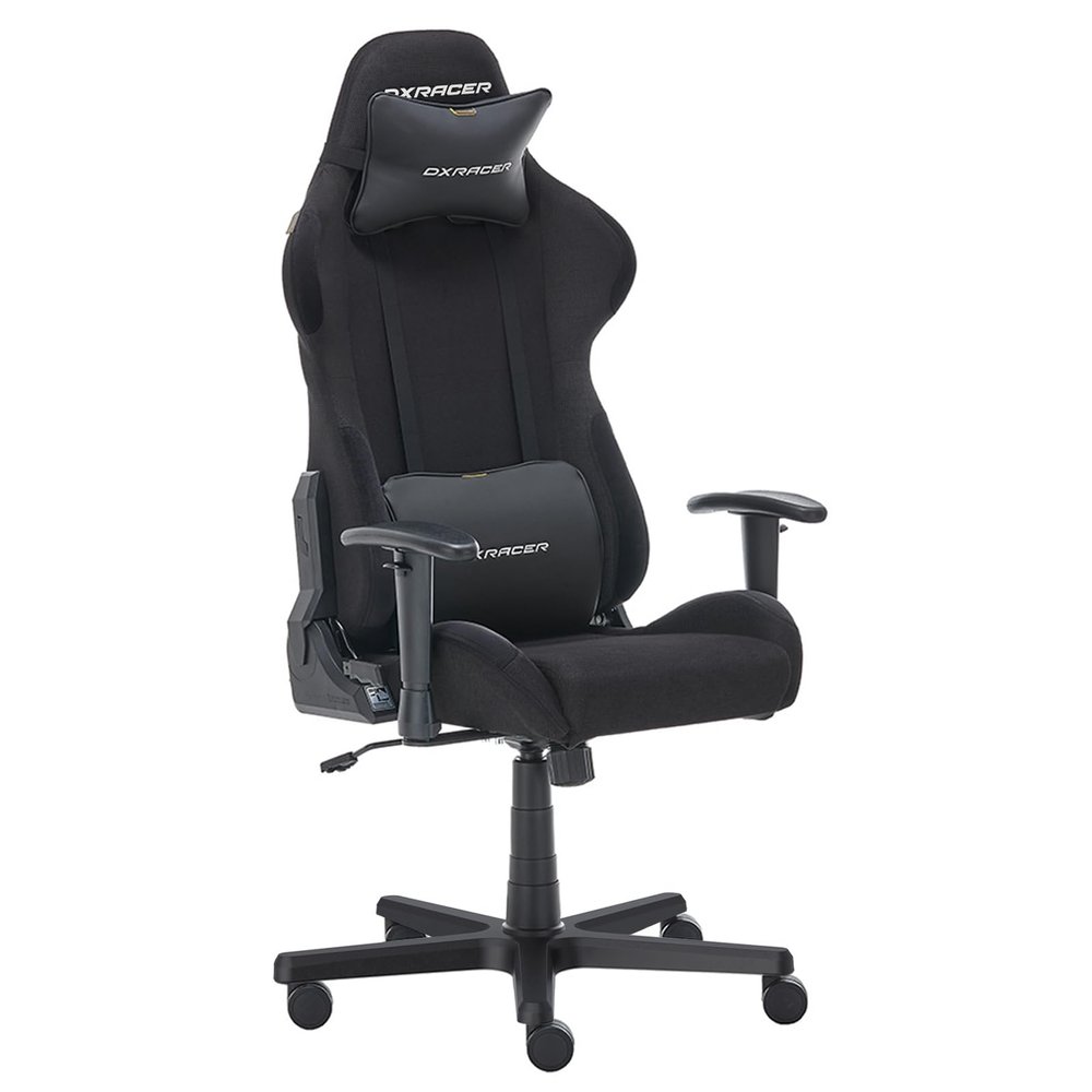 DXRacer Formula Gaming Chair - Ergonomic Chair for Computer and Video Game, Memory Foam Headrest, Lumbar Support, Water-Resistant Fabric, Black