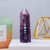 KatLin 7-8cm Natural Amethyst Point Tower Phase of The Moon Symbol Crystal Wand Rose Quartz Eclipse Crystal Column Home Dec Ornaments (Color : Amethyst) view 1