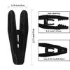Hanger Clips for Velvet Hangers, 40 Pack Velvet Clips Strong Finger Clips Perfect for Pants, Black view 2