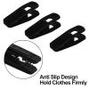 Hanger Clips for Velvet Hangers, 40 Pack Velvet Clips Strong Finger Clips Perfect for Pants, Black view 4