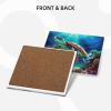 6Pcs Drink Coasters with Holder, Ceramic Drink Coaster for Kinds of Cups, Sea Turtles Diamond Painting Coasters for Drinks Tabletop Protection, Absorbent Cup Coaster for Coffee Table Home Decor view 2