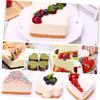 DECHOUS 4pcs Stainless Steel Mousse Cutter and Round Cake Mold Pushing Plate Non-stick Baking Tool for Cookies Chocolates and Mousse for Home and view 4