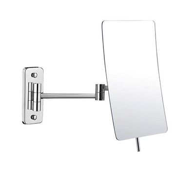 GEBBEM Vanity Mirror,Bathroom Mirror Shaving Mirrors Make up Wall Mounted 3X Magnifying 360 Swivel Extending Folding for Hotel Vanity Chrome