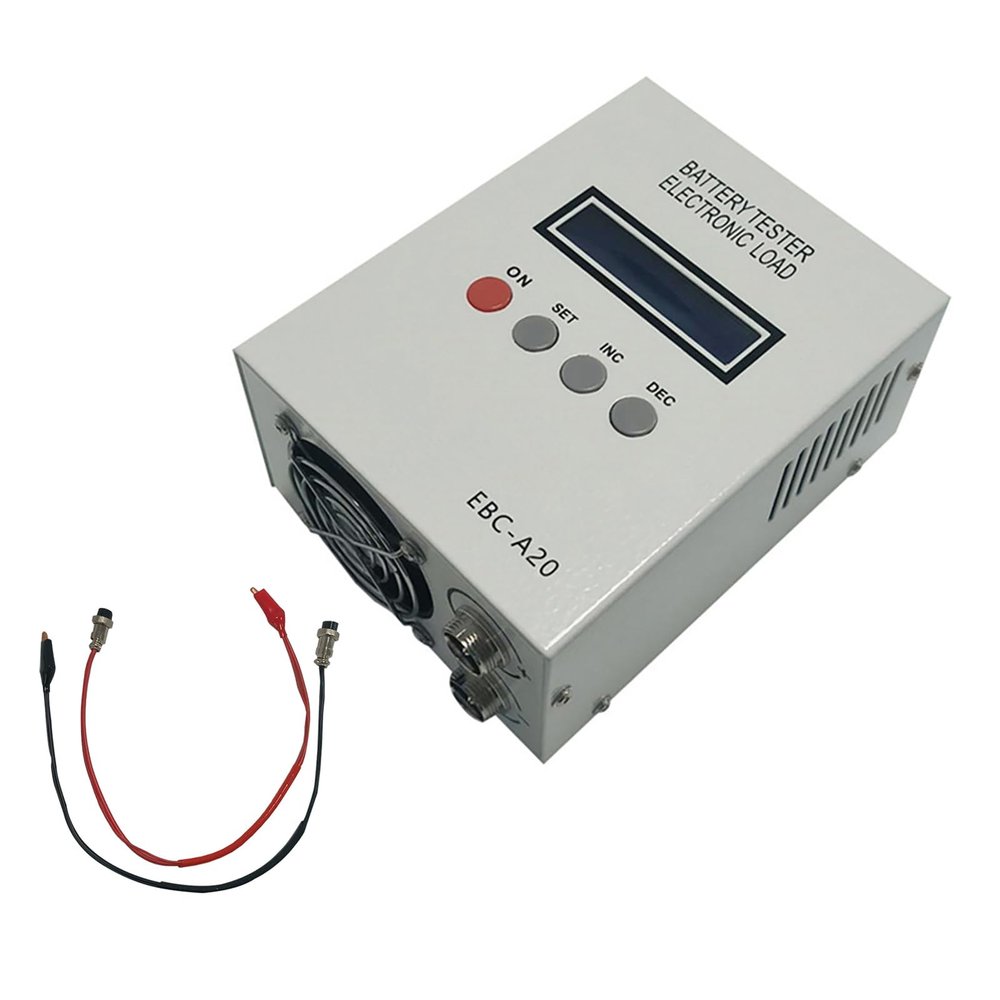EBC-A20 Battery Capacity Tester 5A Charge 20A Discharge Battery Load Tester Tool with LCD Display