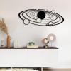 Metal Galaxy Wall Decor, Galaxy Metal Wall Art, Planet Metal Wall Decor, Space Metal Wall Decor, Solar System Wall Decor, Wall Art for Living Room, Planets in The Universe, Astronauts Gift (39"x 15"| 100x39cm, Sliver) view 2