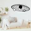 Metal Galaxy Wall Decor, Galaxy Metal Wall Art, Planet Metal Wall Decor, Space Metal Wall Decor, Solar System Wall Decor, Wall Art for Living Room, Planets in The Universe, Astronauts Gift (39"x 15"| 100x39cm, Sliver) view 3
