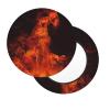 Dancing Fire Print Stool Cover Round Elastic Bar Stool Slipcover 14 Inch Washable Nonslip Chair Seat Cover for Home Salon Office view 2