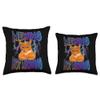 Funny Cat Meme with Meowing LooksMax Meowing Cat Throw Pillow view 3