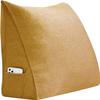 VERCART Triangular Bed Wedge Pillow Back Support Backrest Reading Pillows for Lumbar and Sitting Up, Decorative Throw Office Chair Sofa Couch with Removable Cover,Yellow view 2