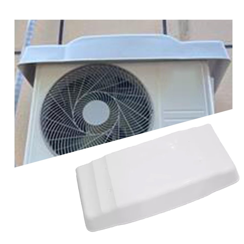 NUTRAC Air Conditioner Unit and Heat Pump CoverAir -Conditioning Machine CoverHeavy Duty AC Unit Top Covered with Easy to Install Plastic Rain Canopy (Color : White, Size : 37.4x16.9in)