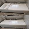 JATIBOSH Bathtub Lid Multi-Function Bathtub Tray Bath Lid Bathtub Dust Board Storage Stand PVC Thicker Folding Not Taking Up Space (Color : White, Size : 150x75x0.7cm) view 3