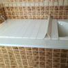 JATIBOSH White Lid Bathtub Tray Bath Lid Thicker Folding PVC Storage Stand Can Place Toiletries (Color : White, Size : 154x70x0.6cm) view 2