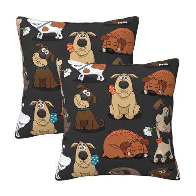 ZISHAK Dog Corgi Comfortable and Stylish Versatile Square Throw Pillow Covers,Perfect for Sofa,Car Seat