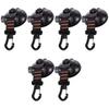 Kisangel 6pcs Multi-Purpose Cup Hooks for Bathroom Kitchen Outdoor Use Easy to Install Heavy Duty Window Door Hangers Reusable Removable Hooks for Towel Shower and Camping Gear view 1