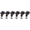 Kisangel 6pcs Multi-Purpose Cup Hooks for Bathroom Kitchen Outdoor Use Easy to Install Heavy Duty Window Door Hangers Reusable Removable Hooks for Towel Shower and Camping Gear view 4