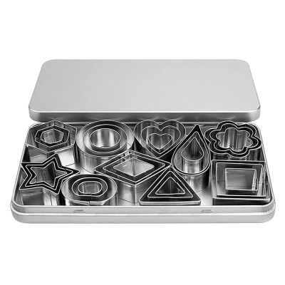Cookie Cutters Set, 30PCS Stainless Steel Cookie Cutter Biscuit Mould Metal Molds Cutters Small Cookie Cutters for Kitchen Baking