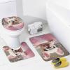 Dunmat Bath Bubbles Dog Shower Curtain Sets with Rugs Toilet Lid Cover and Bath Mat Modern Bathtub Funny Animal Shower Curtains with 12 Hooks Waterproof 4 Piece Bathroom Decor Set, Style-1 view 4