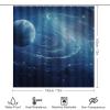 Dunmat 4 Pieces Fantasy Galaxy System Shower Curtain Set Abstract Space View Earth Bathroom Decor Sets with Rugs Bathroom Accessories Set Bathroom Curtain Shower Set with 12 Hooks, Style-5 view 2