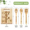 Dad Gifts, Christmas Dad Gifts from Daughter Son, Wooden Cutting Board Utensils Set with Apron, Great Daddy Christmas Stocking Stuffer Father's Day Birthday Kitchen Present view 2