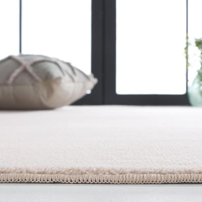 SAFAVIEH Washable Rug Loft Collection - 6' Square, Beige, Slip Resistant & Easy Cleaning, Ideal for Living Room, Bedroom, Home Office, Nursery, Kids Playroom, Dining Space (LFT315B)