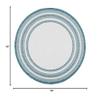 SAFAVIEH Washable Rug Outdoor Courtyard Collection - 4' Round, Ivory & Teal, Non-Shedding & Easy Cleaning, Ideal for Patio, Backyard, Mudroom (CY8475-53512) view 2