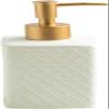 Ceramic Soap Dispenser, Hand Soap Dispenser Bathroom Bottle with Easy Press Pump Refillable Liquid for Kitchen, Bathroom, Farmhouse (Color : White) view 1