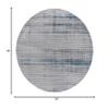 Martha Stewart x SAFAVIEH Area Rug Collection - 6'7" Round, Grey & Blue, Non-Shedding & Easy Cleaning, Ideal for Living Room, Bedroom, Office, Dining Space (MSR0961F) view 2