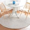 SAFAVIEH Abstract Collection Round Rug - 6' Round, Blue & Ivory, Modern Design, Ideal for High Traffic Areas in Living Room, Bedroom & Dining Room (ABT480M-6R) view 1