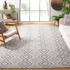 SAFAVIEH Area Rug 8x10 - Augustine Collection - Large - Ivory & Black, Cotton Boho Fringe Design, Easy Cleaning, Ideal for Living Room, Bedroom, Office, Dining Space (AGT507Z) view 1
