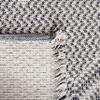 SAFAVIEH Area Rug 8x10 - Augustine Collection - Large - Ivory & Black, Cotton Boho Fringe Design, Easy Cleaning, Ideal for Living Room, Bedroom, Office, Dining Space (AGT507Z) view 4