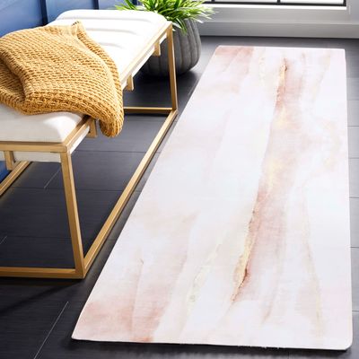 SAFAVIEH Washable Rug Tacoma Collection - 10' x 14', Beige & Gold, Slip Resistant & Easy to Clean, Ideal for Living Room, Bedroom, Home Office, Dining Space (TAC807B)