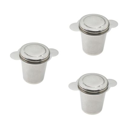 BESTOYARD 3 Pcs Tea Infuser Strainer Stainless Steel Tea Basket Stainless Steel Infuser Mesh Strainer Steeper Universal Pet