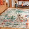 SAFAVIEH Area Rug 8x10 - Madison Collection - Large - Green & Rust, Modern Abstract Design, Non-Shedding & Easy Cleaning, Ideal for Living Room, Bedroom, Office, Dining Space (MAD478Y) view 1