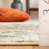SAFAVIEH Area Rug 8x10 - Madison Collection - Large - Green & Rust, Modern Abstract Design, Non-Shedding & Easy Cleaning, Ideal for Living Room, Bedroom, Office, Dining Space (MAD478Y) view 2