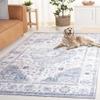 SAFAVIEH Washable Rug Arizona Collection - 8' x 10', Light Blue & Ivory, Slip Resistant & Easy to Clean, Ideal for Living Room, Bedroom, Home Office, Dining Space (ARZ517L) view 1