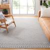 SAFAVIEH Area Rug 8x10 - Augustine Collection - Large - Ivory & Black, Cotton Boho Fringe Design, Easy Cleaning, Ideal for Living Room, Bedroom, Office, Dining Space (AGT508Z) view 1
