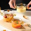 Cabilock 2-piece Glass Stew Pot Set Heat Resistant Cookware Non-stick Soup Pot for Stove Kitchen Lid view 4