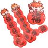 Amosfun 1set Chinese Year Couplets Fu Character Door Decor for Lunar Year Festival Unique Design Festive Spring Festival Wall Hanging Adds Humor and Creativity to Your Home view 2